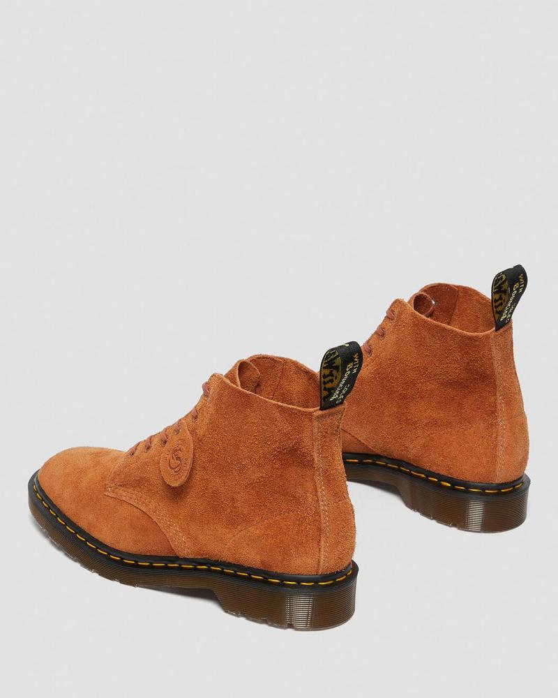 Men's Dr Martens 101 Made in England Suede Ankle Boots Brown | AU 407CTV